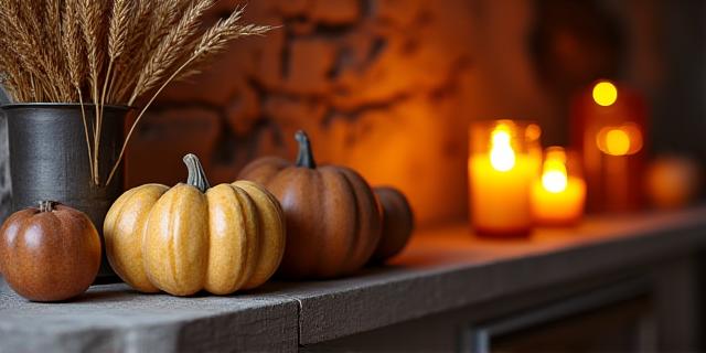 Warm autumn decor